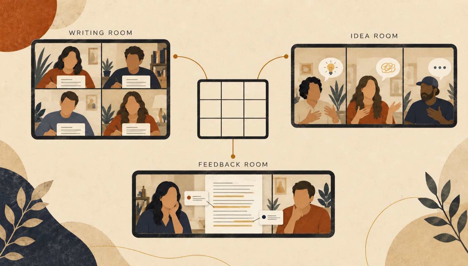 Feedback Fridays: writing room, idea room, feedback room